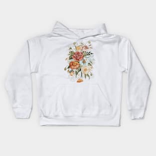 Roses and Poppies Kids Hoodie